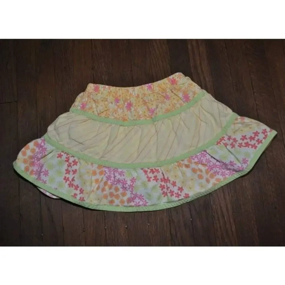 Gymboree Freshly Picked Mixed Print Daisy Floral Skirt Size 2T